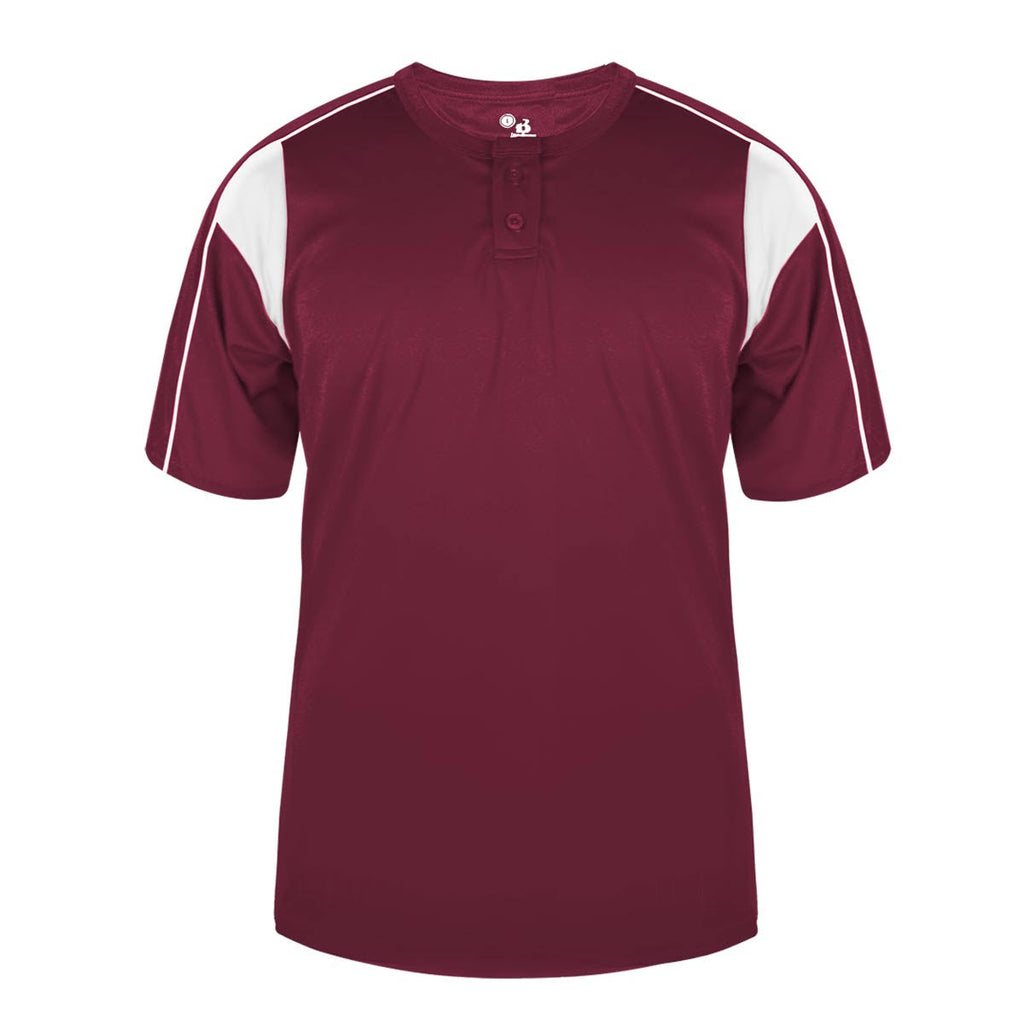 4XL Cardinal White Placket O50140