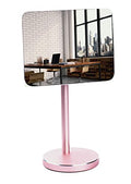 Silver Stand Detachable Wide Angle Real Glass Mirror D107434