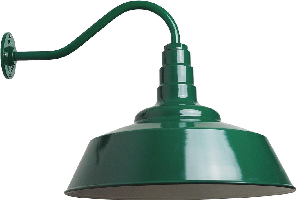 20 inch Dome Gooseneck Outdoor Wall Mounted Barn Light I60910