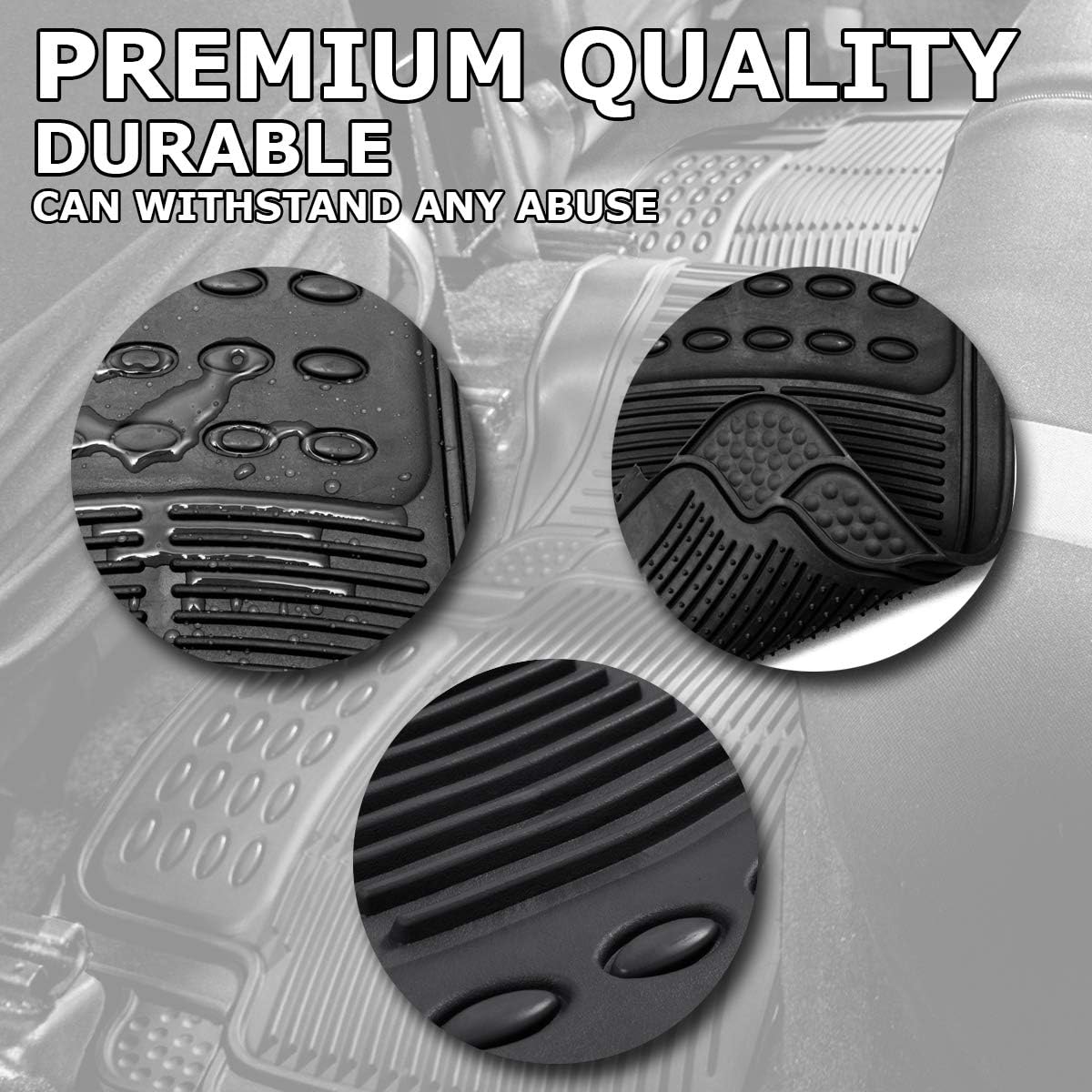 Black Rubber Car Floor Mat D545