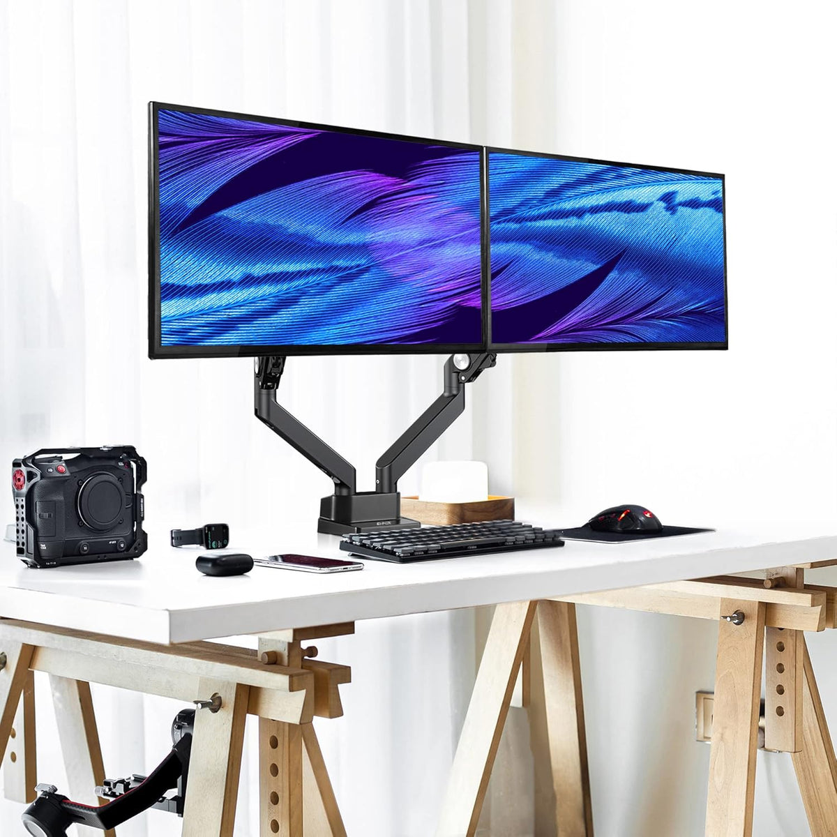 Dual 24-35 Monitor Arm Desk Mount W16528