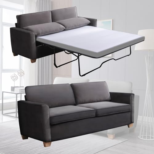 Queen Size Velvet Pull Out Sofa Bed P88129