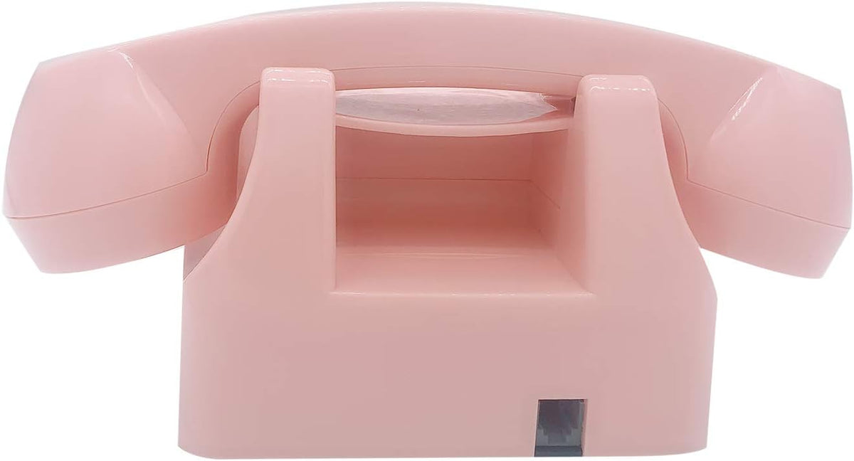 Pink Retro Rotary Corded Desk Phone X509