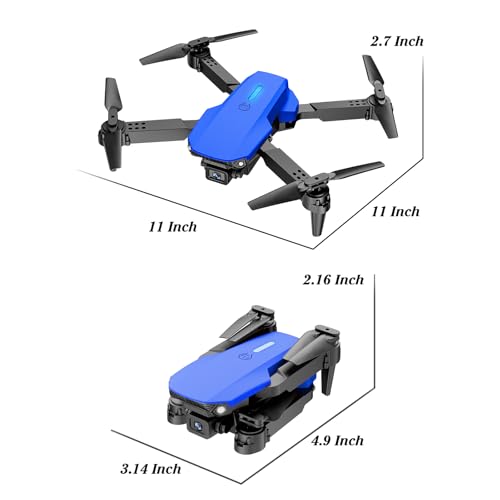 Foldable Mini Drone with 1080P Camera, 2 Batteries, Black G990