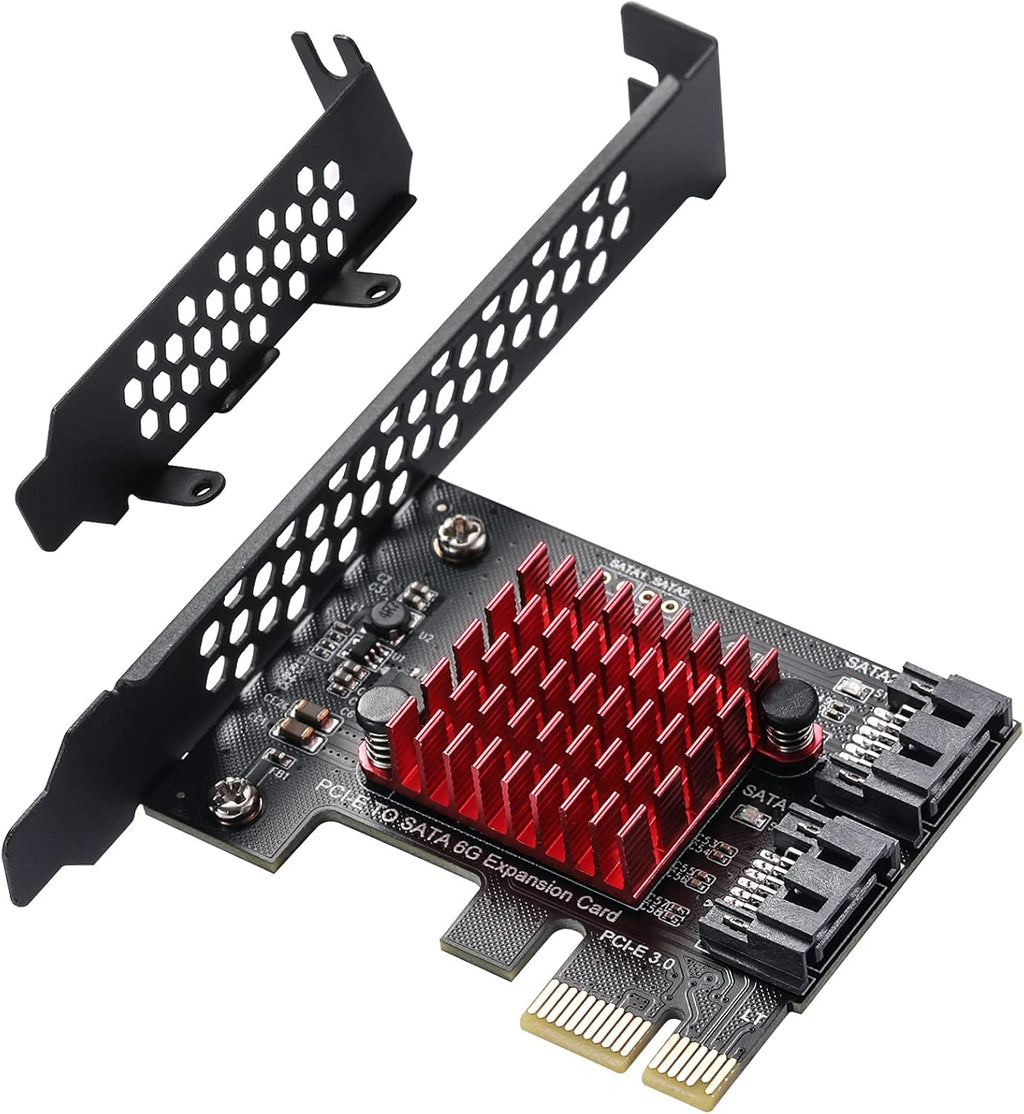18 Port 6Gbps SATA 3.0 PCIE Card with SATA Cables T941858