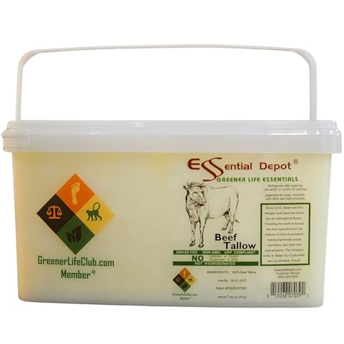 7 lbs Grass Fed Non-GMO Food Grade Beef Tallow R25739