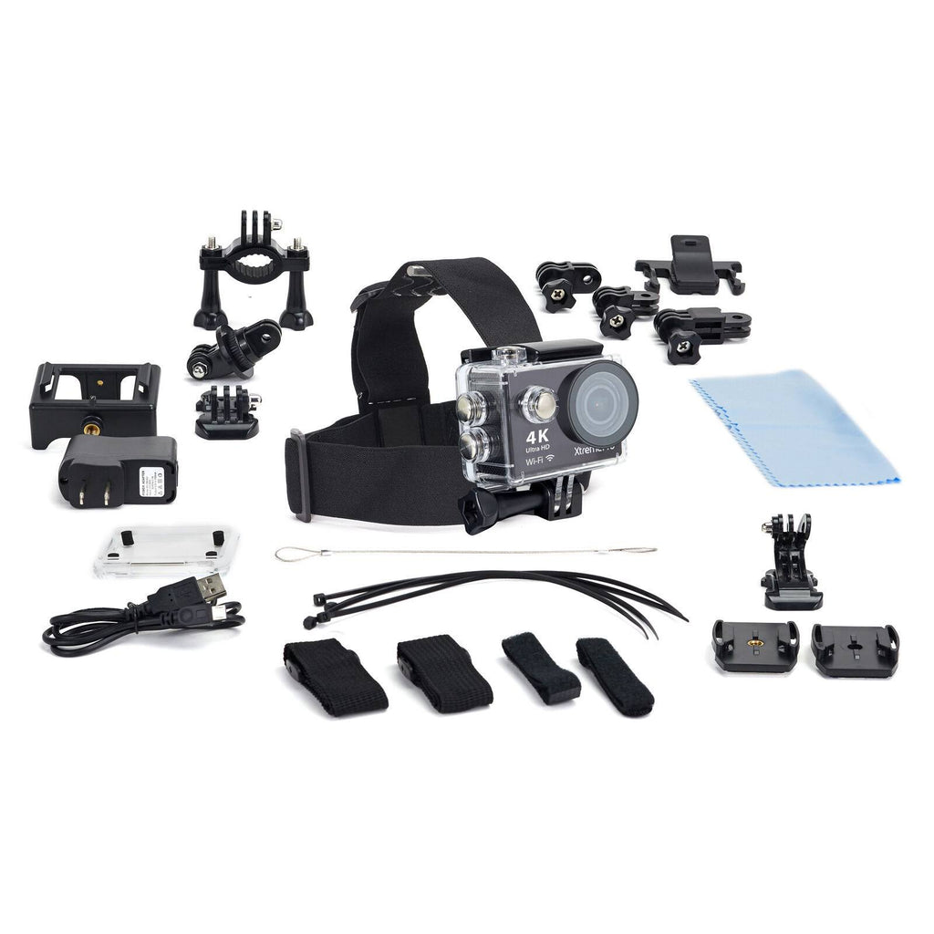 4K Ultra HD Sports Camera Bundle with Wireless Wrist Remote N6824