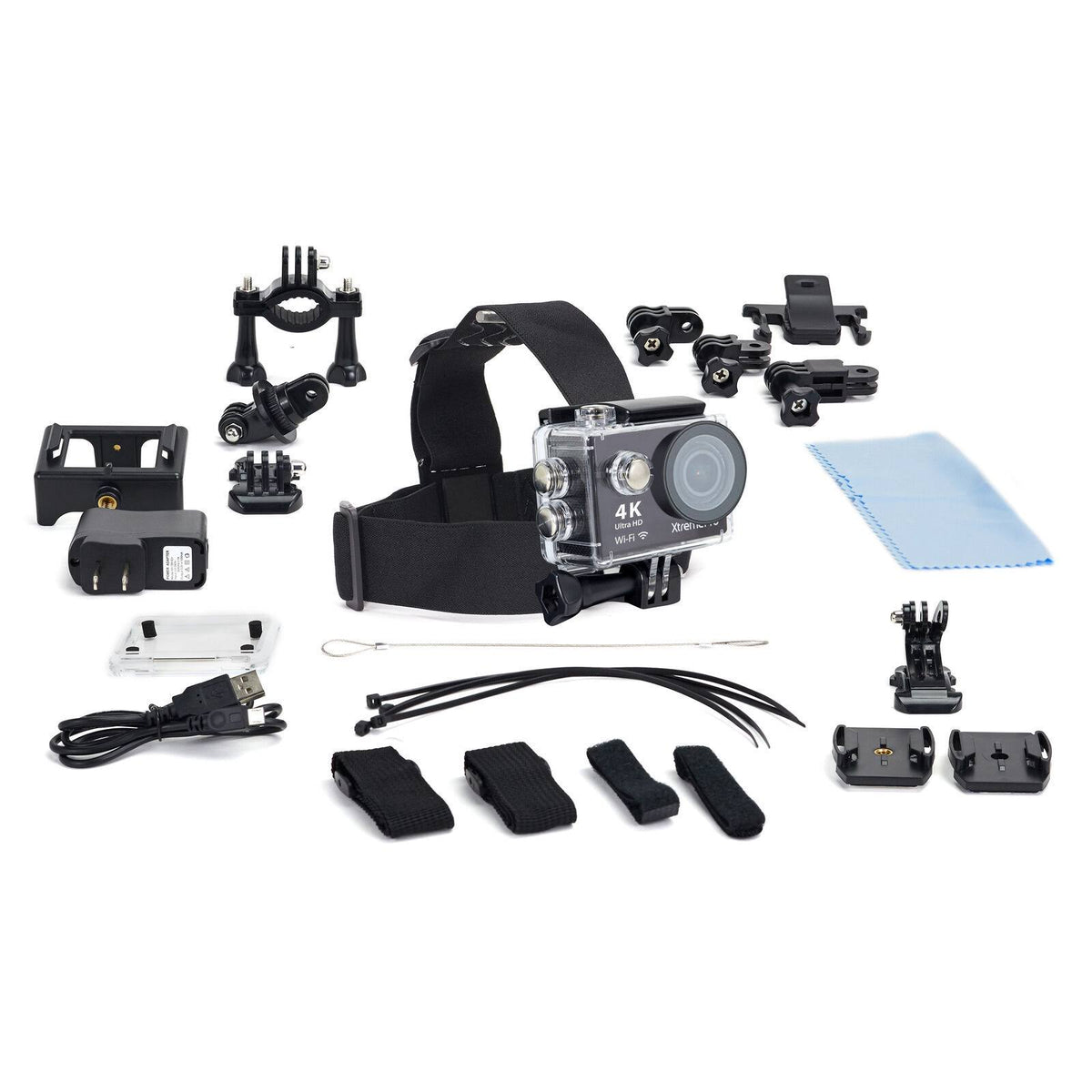 4K Ultra HD Sports Camera Bundle with Wireless Wrist Remote N6824