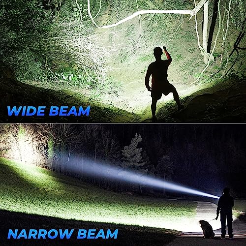 Rechargeable LED Flashlight High Lumen Super Bright COB Work Light IPX7 Waterproof W6025