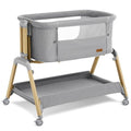 Navy Blue 3 in 1 Baby Bassinet with Mattress and Wheels E60972