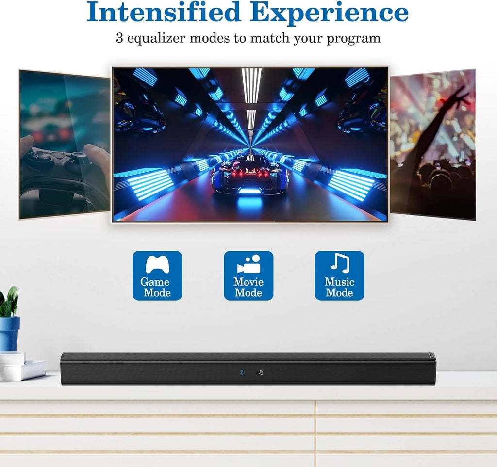 Wired & Wireless Bluetooth Soundbar with Remote Control N84052