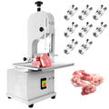1500W Commercial Bandsaw Machine, 19x14" Stainless Steel Worktable, Electric Bone Saw Machine with 8 Blades N957
