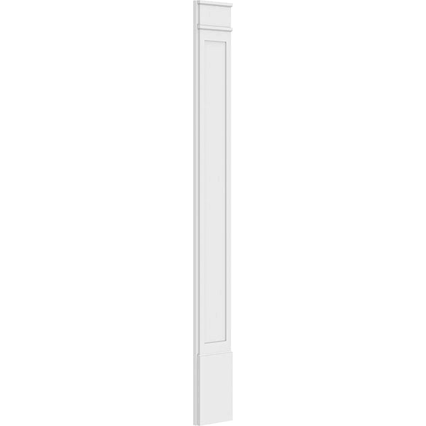 Flat Panel PVC Pilaster with Decorative Capital & Base (Pair) N94205