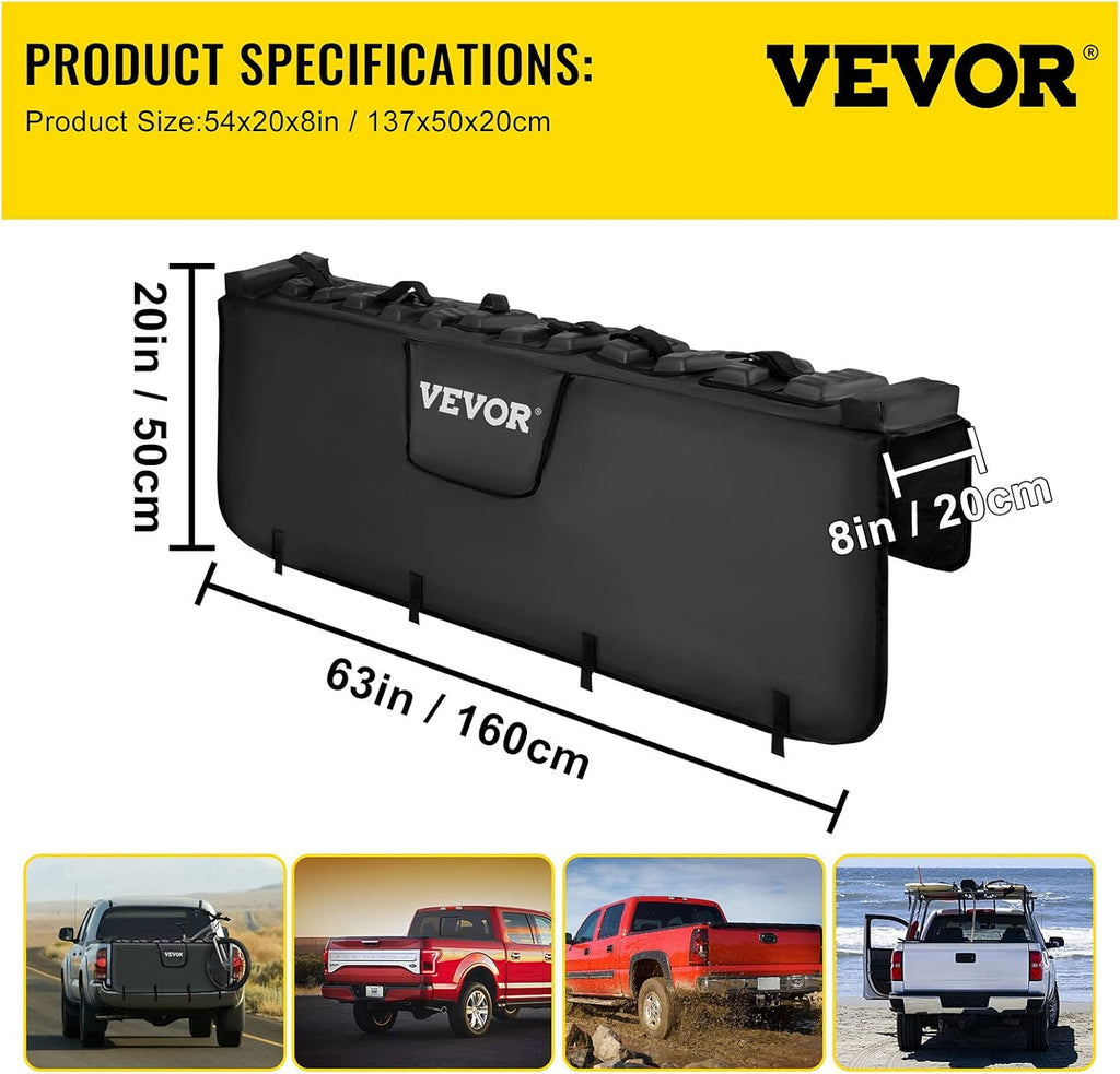 Tailgate Pad for Bikes, Carries up to 6 Mountain Bikes, 63 Pickup Pad G673869