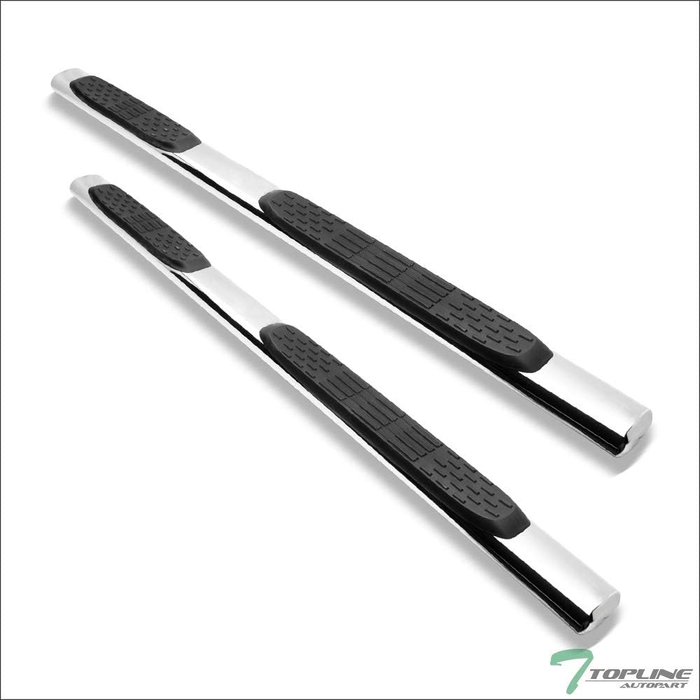 5 Oval Polished Stainless Steel Side Step Nerf Bars Running Boards G615430
