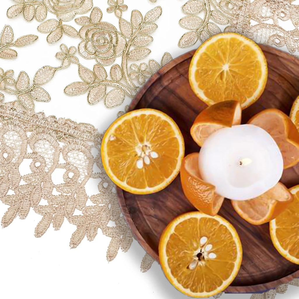 100% Polyester Lace Table Runner G9959
