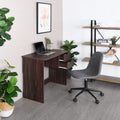 Computer Desk with Drawer 35.4 in Wood Workstation K539605