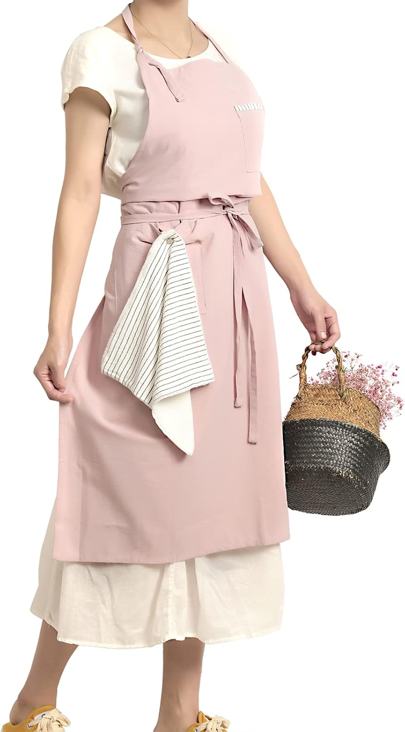 Soft Cotton Linen Apron Pack of 2 B55540