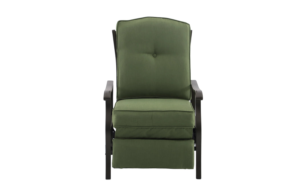 Green Steel Outdoor Recliner N6471