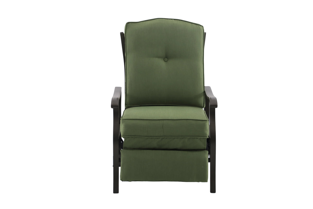Green Steel Outdoor Recliner N6471