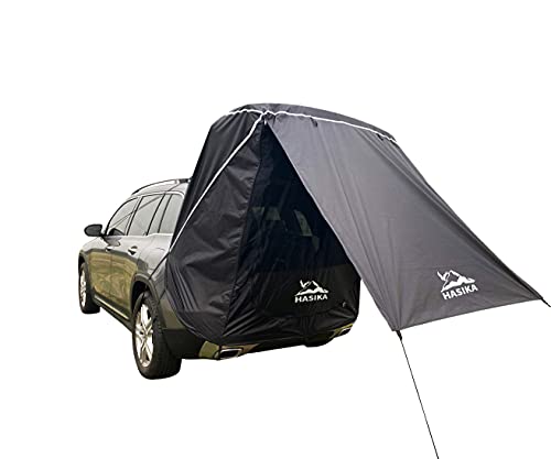 Black Waterproof SUV Camping Tent Awning with Screen Net Q410
