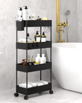 4 Tier Slim Rolling Storage Cart with Wheels D280882
