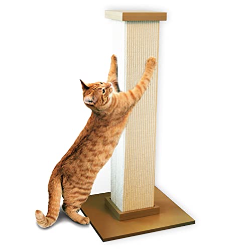 Beige Large 32 Inch Sisal Fiber Scratching Post H40464