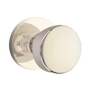 Polished Nickel Door Knob and Disk Rose X5087