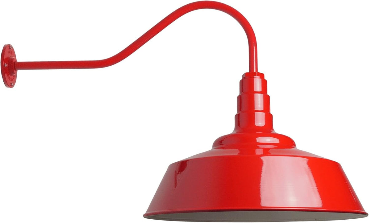 20 inch Dome Gooseneck Outdoor Wall Mounted Barn Light I60910
