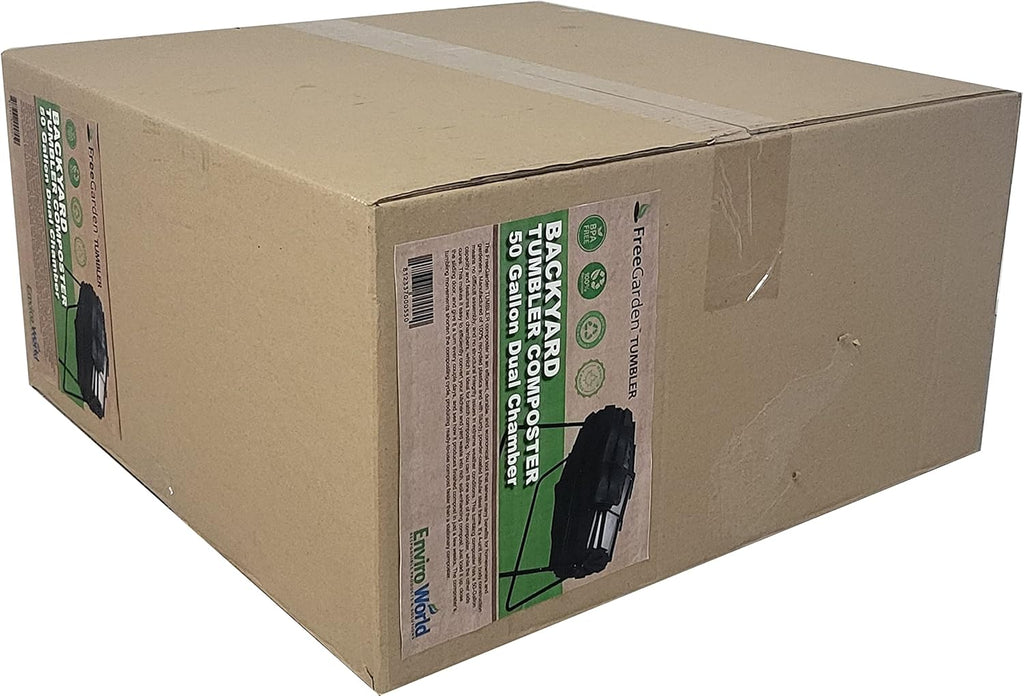 50 Gallon Dual Chamber Tumbler Composter A651733