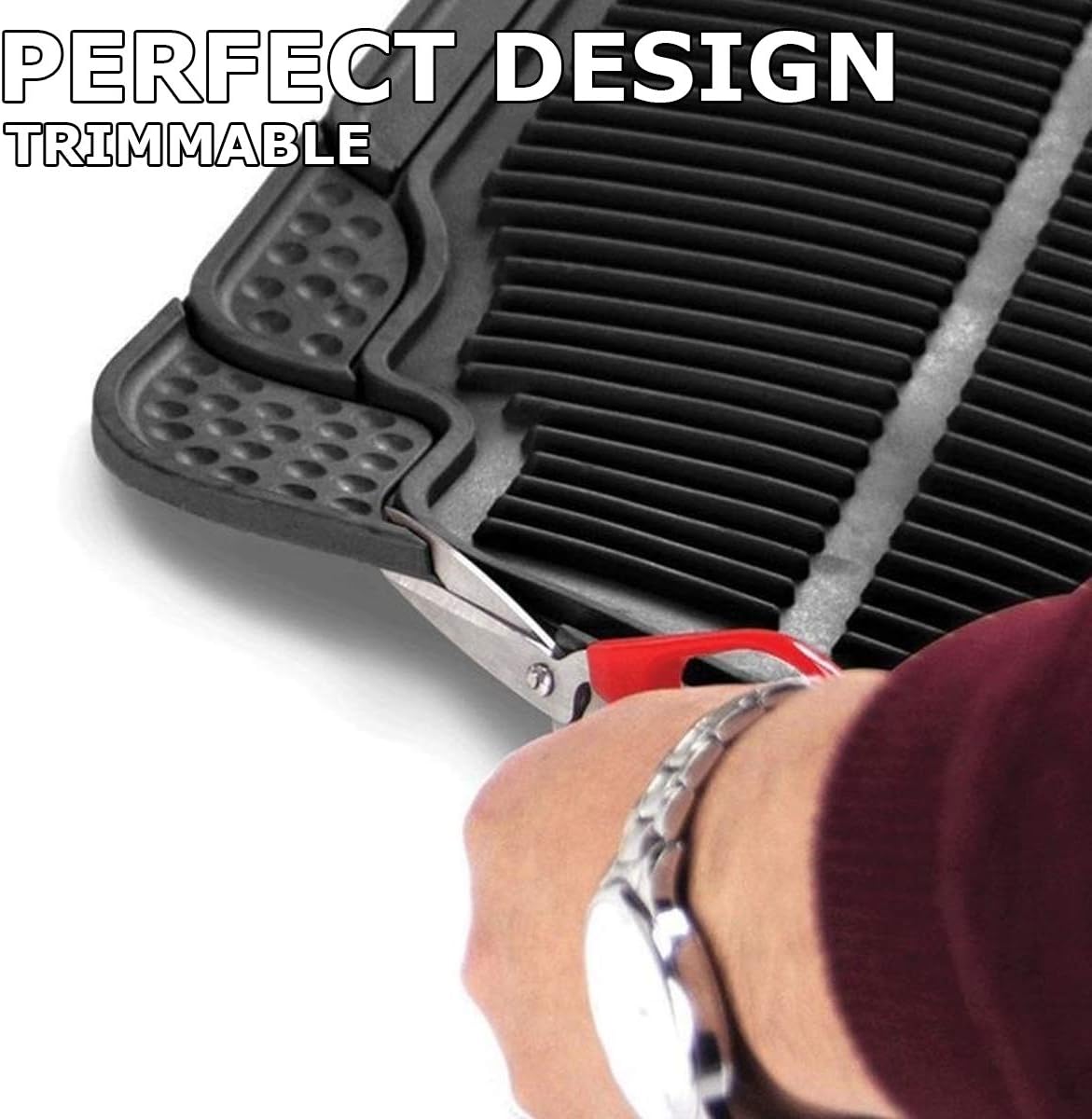 Black Rubber Car Floor Mat D545