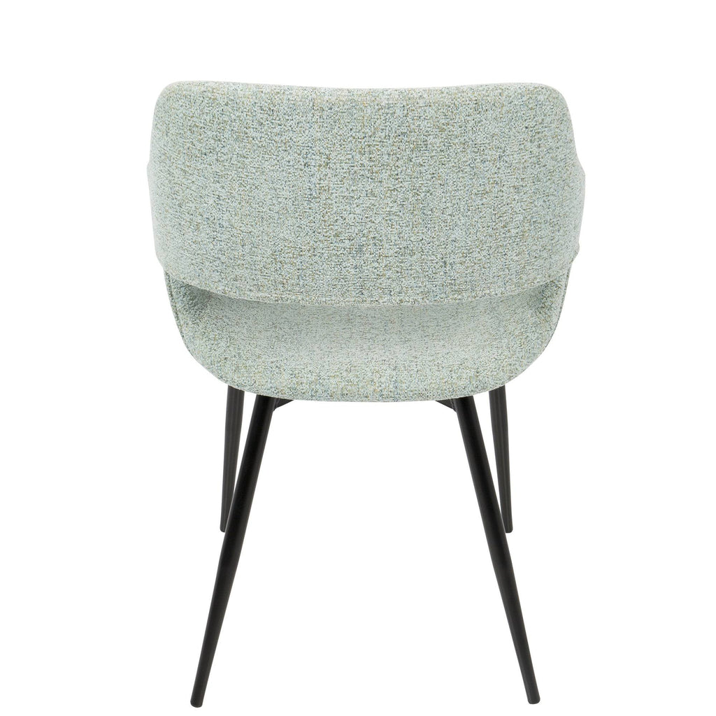 Mid-Century Modern Chair Set of 2 Green Y43756