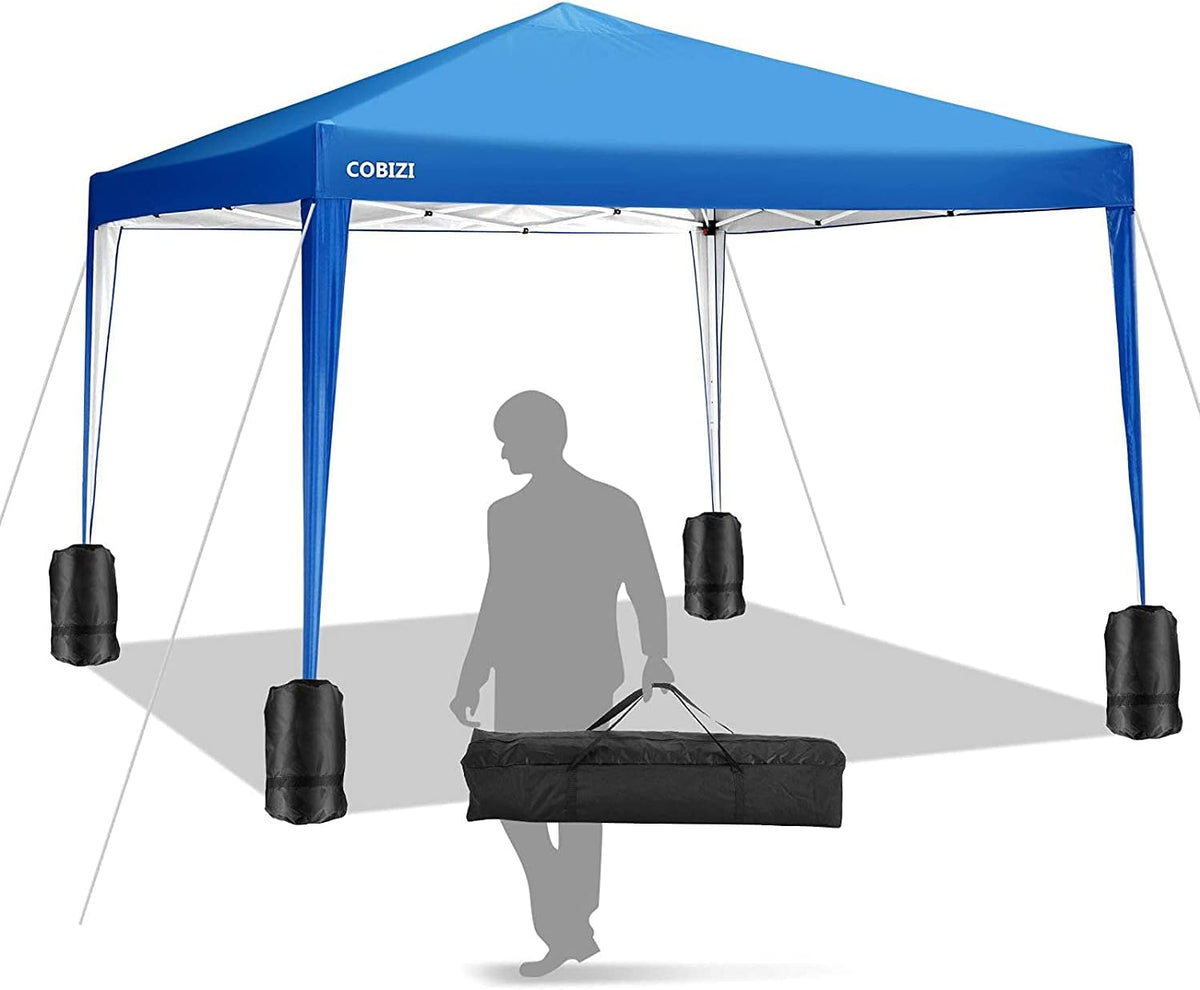 10'x10' Pop Up Commercial Instant Gazebo Tent with 4 Removable Zippered Sidewalls H56962