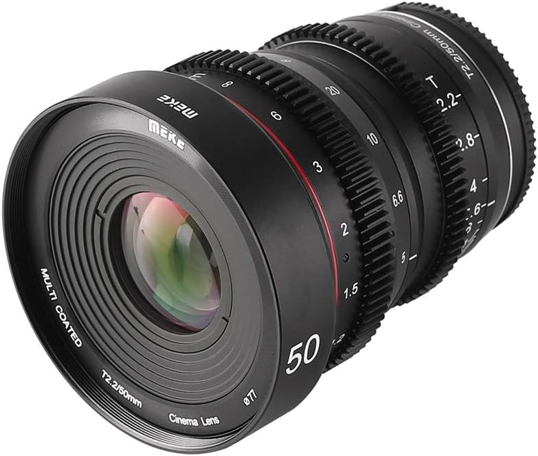 50mm T2.2 Manual Focus Wide-Angle Cinema Lens for M43 Micro Four Thirds MFT Mount Cameras G527