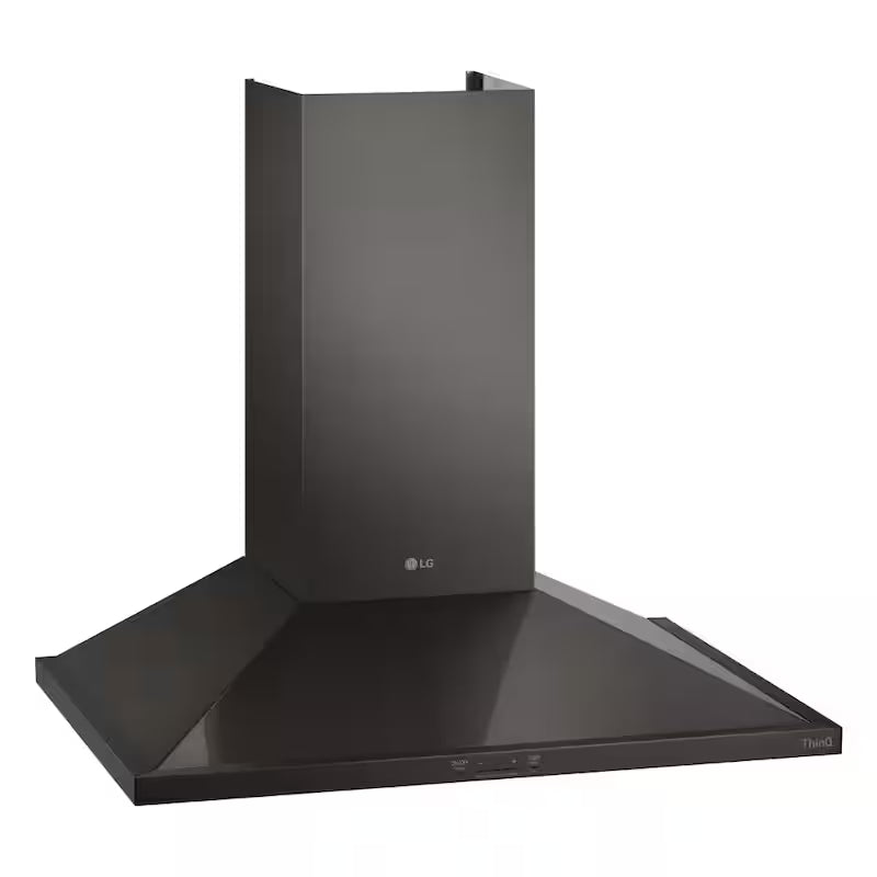 36 in. Smart Wall Mount Range Hood Black Stainless Steel L7549