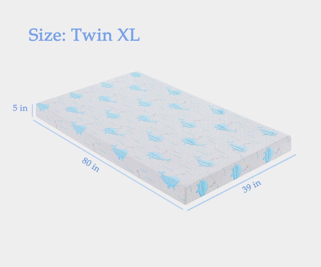 5 Inch Gel Memory Foam Twin Size Medium-Firm Mattress H324265