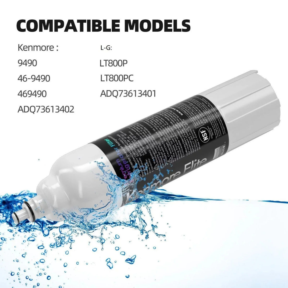 6 Pack Refrigerator Water Filter U3471