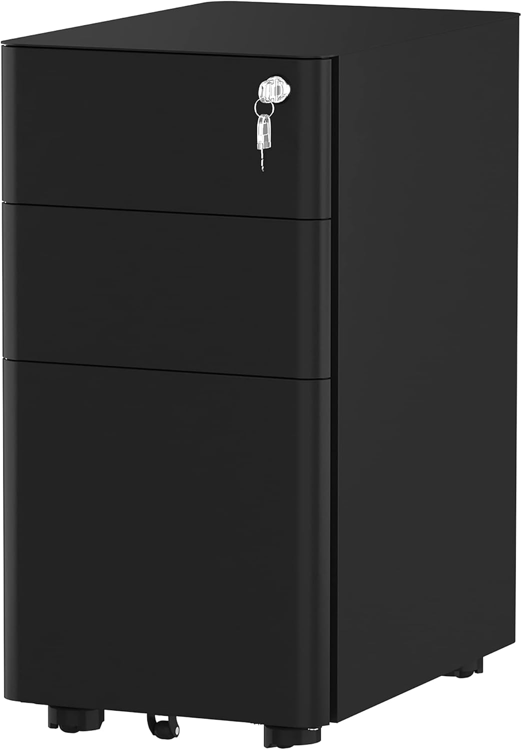 White 3-Drawer Metal Filing Cabinet F248