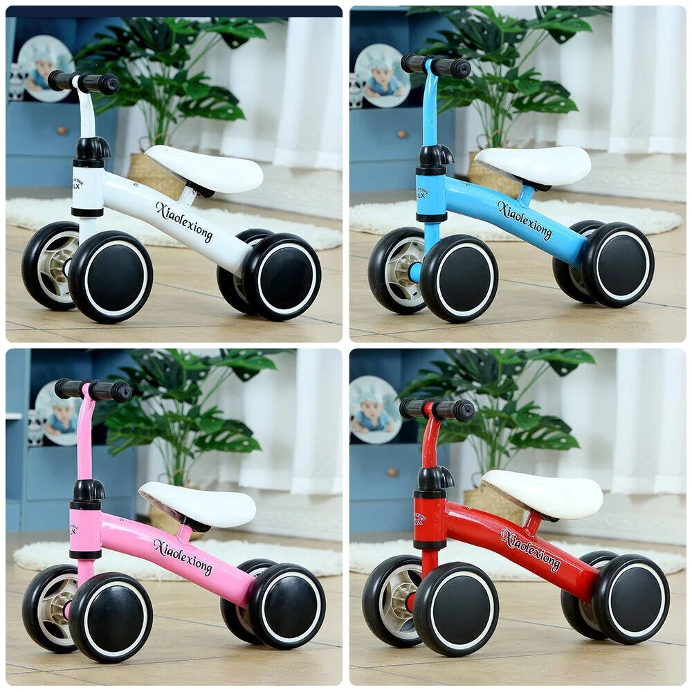 Baby Balance Bike 4 Wheels No Pedal A338248