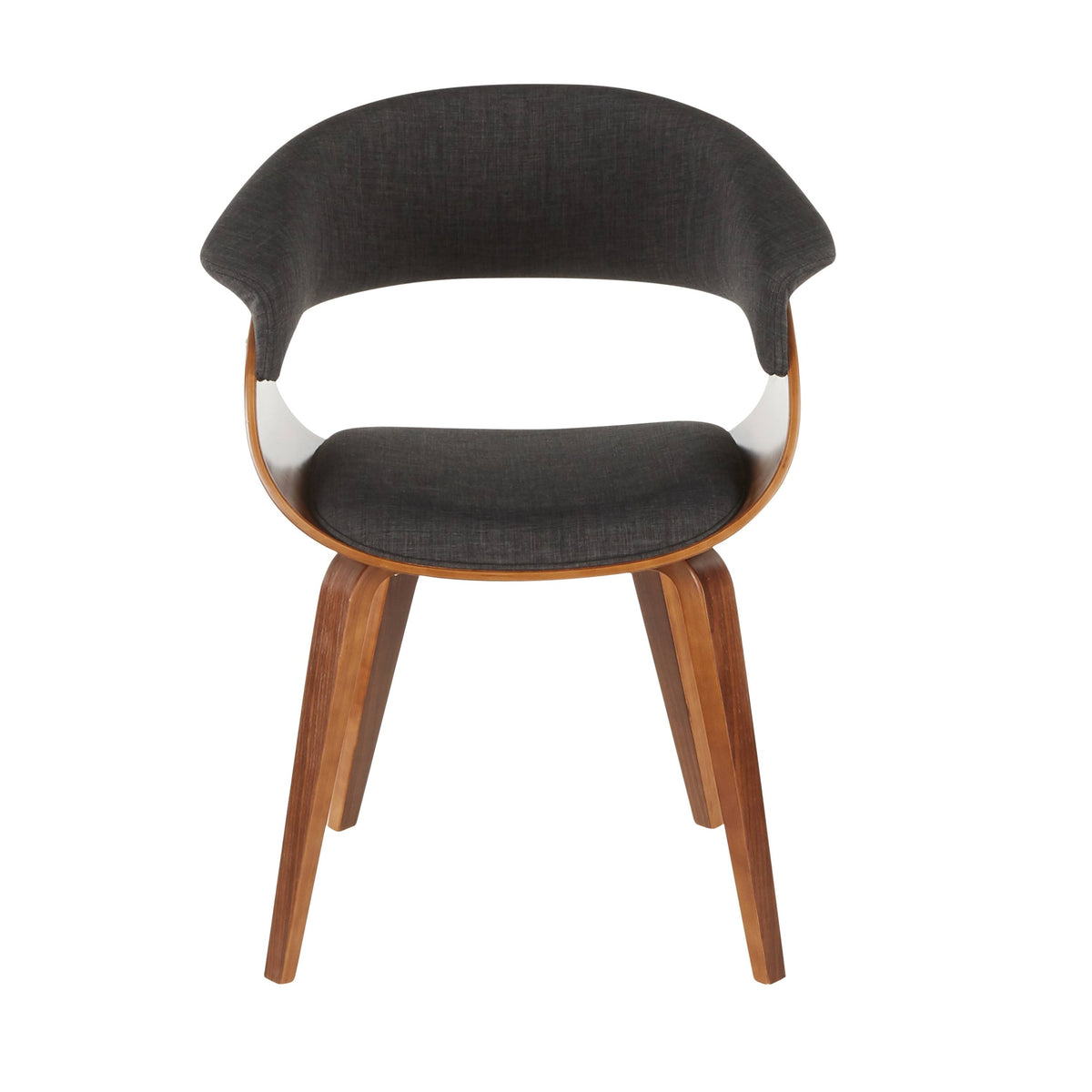 Cream Fabric Zebra Wood Dining Accent Chair Z431626