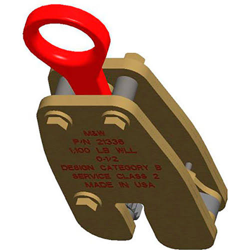 Vertical Plate Clamps Lifting Attachment 2200 lb. Capacity L58296