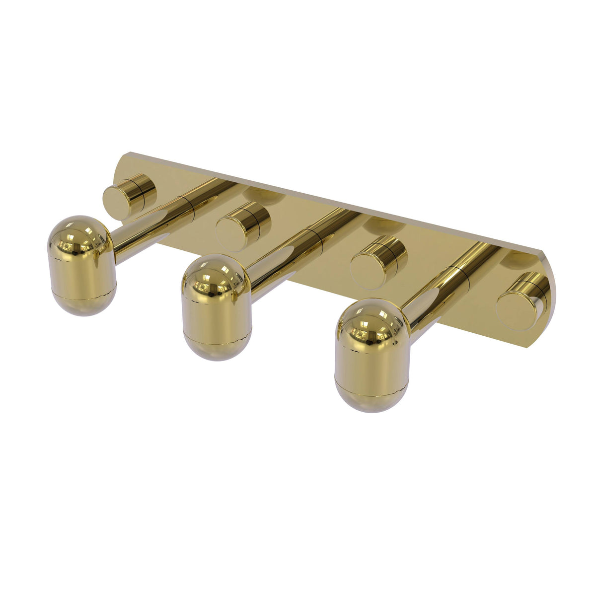 Unlacquered Brass 3-Position Multi-Hook Q273