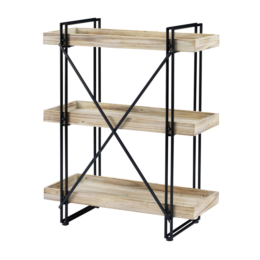 White Washed Natural Bookcase P72282