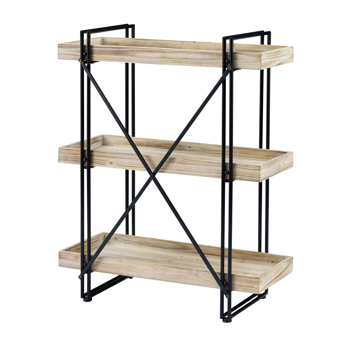 White Washed Natural Bookcase P72282
