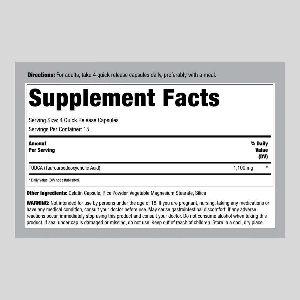 1100mg 60 Capsules Non-GMO Gluten Free Supplement G76125