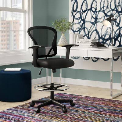 Fabric Drafting Chair N143