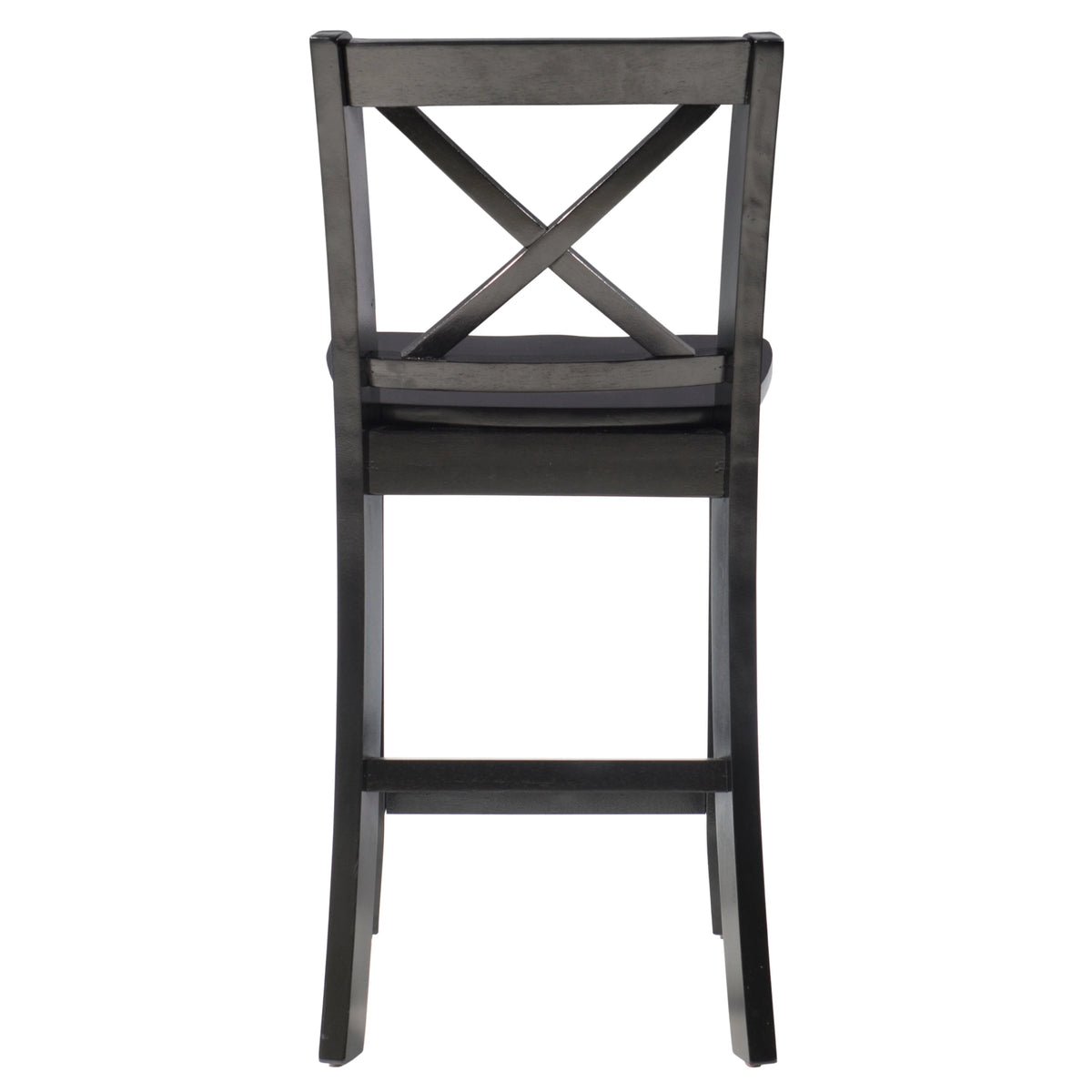 Black Wood 24-Inch Counter Stool S457