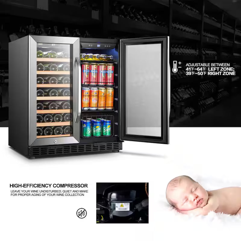 30 in. Dual Zone Beverage and Wine Cooler X4132