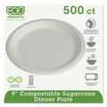 Compostable Sugarcane Plates 9 500 /carton V4043
