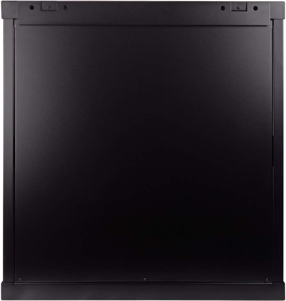 12U Wallmount Cabinet Enclosure 19-Inch Server Network Rack with Locking Perforated Door Black V281089